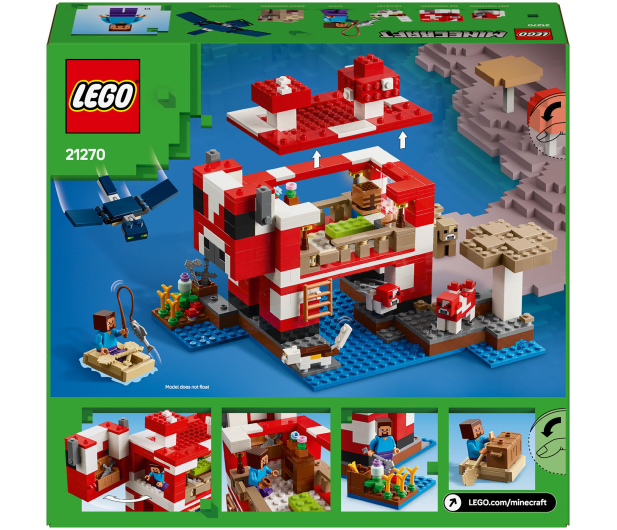 LEGO Minecraft 21270 Dom grzybowej krowy - 1283662 - zdjęcie 3